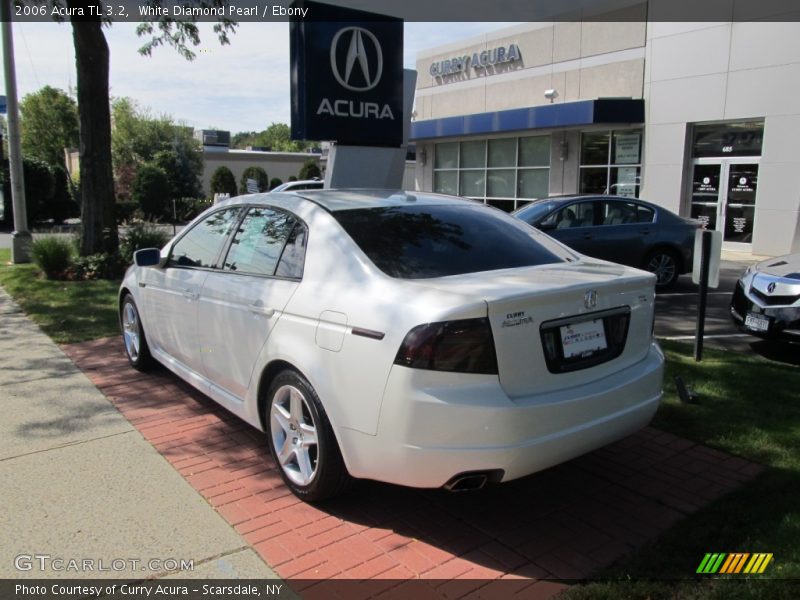 White Diamond Pearl / Ebony 2006 Acura TL 3.2