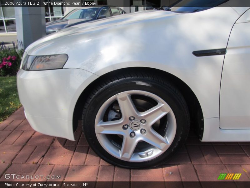 White Diamond Pearl / Ebony 2006 Acura TL 3.2