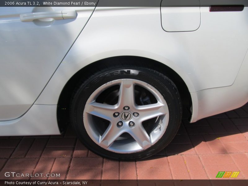 White Diamond Pearl / Ebony 2006 Acura TL 3.2