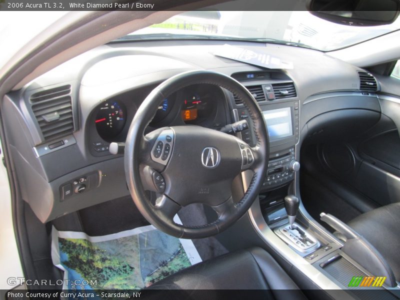 White Diamond Pearl / Ebony 2006 Acura TL 3.2