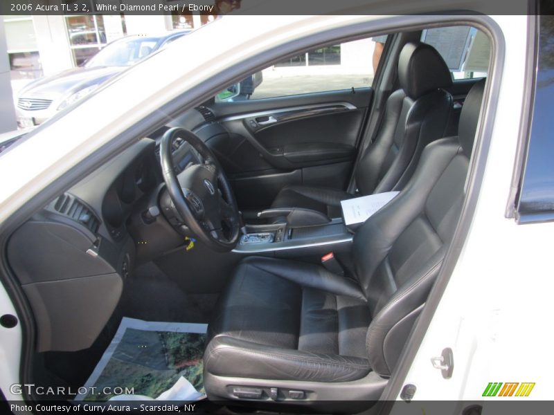 White Diamond Pearl / Ebony 2006 Acura TL 3.2