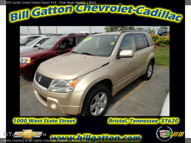Clear Beige Metallic / Black 2006 Suzuki Grand Vitara XSport 4x4