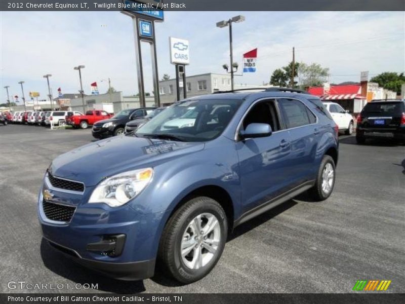 Twilight Blue Metallic / Jet Black 2012 Chevrolet Equinox LT