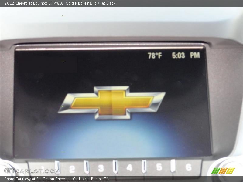 Gold Mist Metallic / Jet Black 2012 Chevrolet Equinox LT AWD