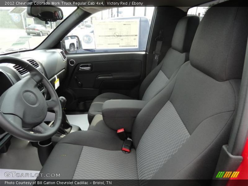  2012 Colorado Work Truck Regular Cab 4x4 Ebony Interior