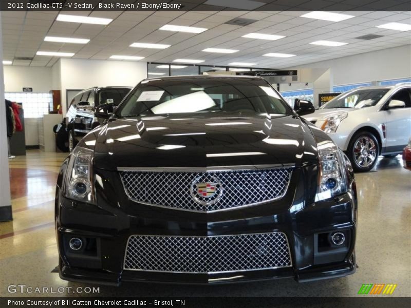 Black Raven / Ebony/Ebony 2012 Cadillac CTS -V Sedan