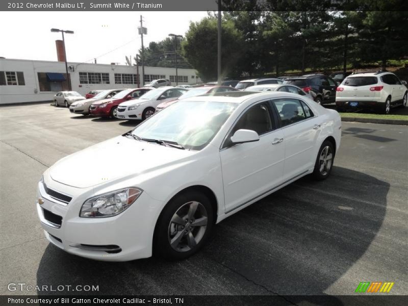 Summit White / Titanium 2012 Chevrolet Malibu LT