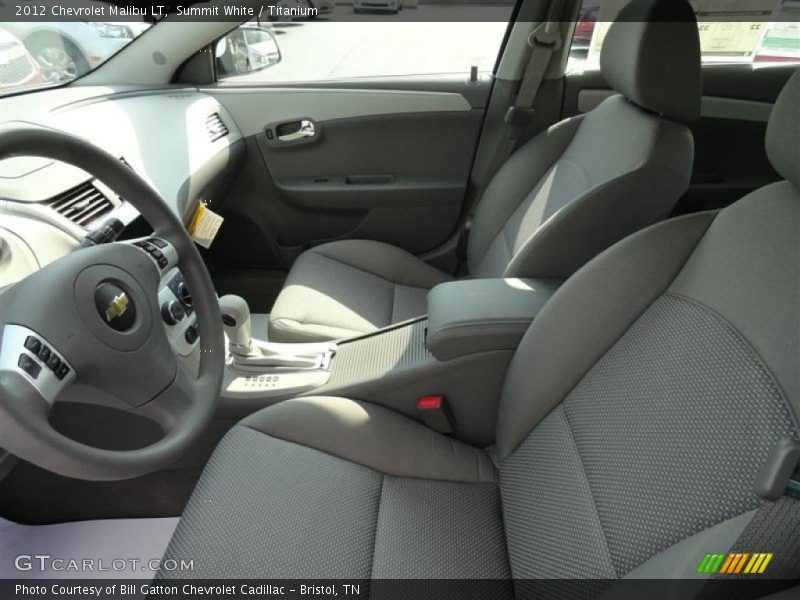 Summit White / Titanium 2012 Chevrolet Malibu LT