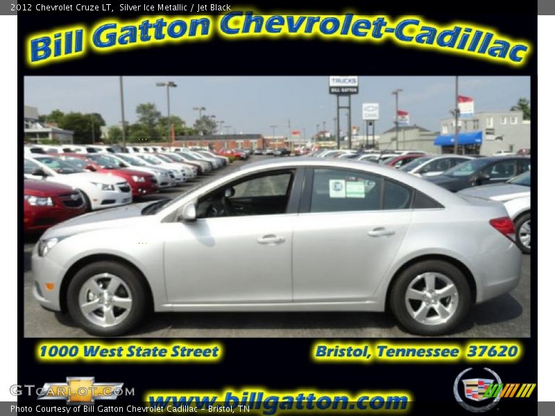 Silver Ice Metallic / Jet Black 2012 Chevrolet Cruze LT