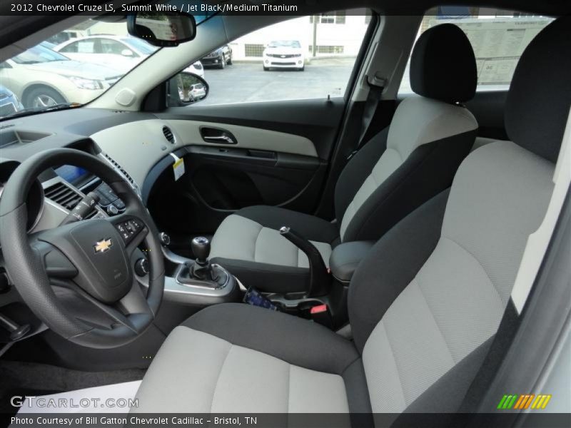 Summit White / Jet Black/Medium Titanium 2012 Chevrolet Cruze LS