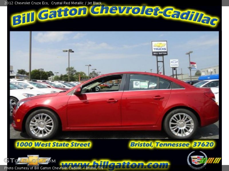 Crystal Red Metallic / Jet Black 2012 Chevrolet Cruze Eco