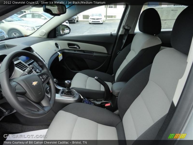 Silver Ice Metallic / Jet Black/Medium Titanium 2012 Chevrolet Cruze LS