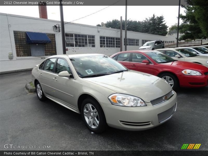 Gold Mist Metallic / Gray 2012 Chevrolet Impala LT