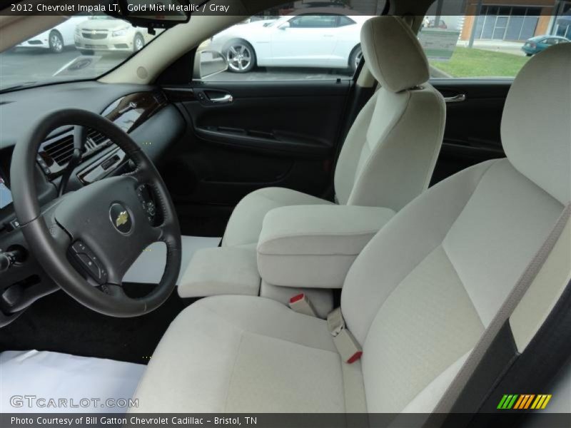 Gold Mist Metallic / Gray 2012 Chevrolet Impala LT