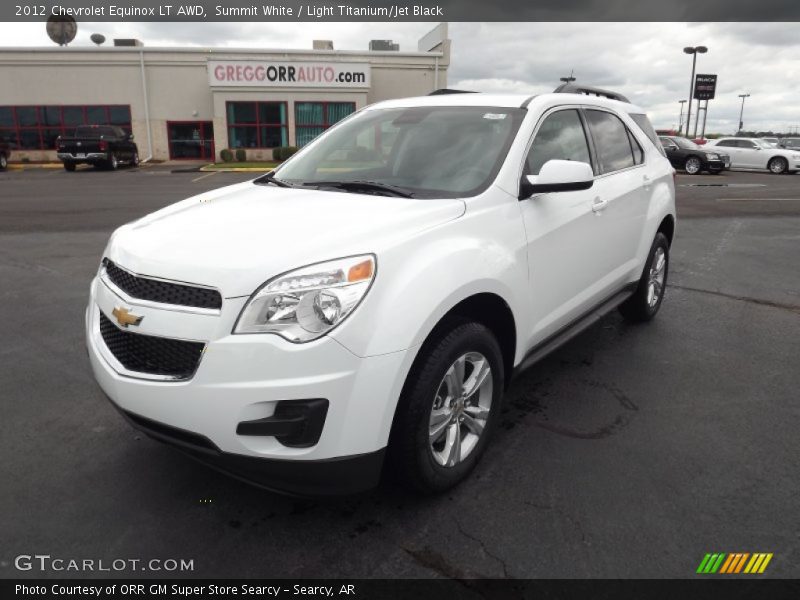 Summit White / Light Titanium/Jet Black 2012 Chevrolet Equinox LT AWD