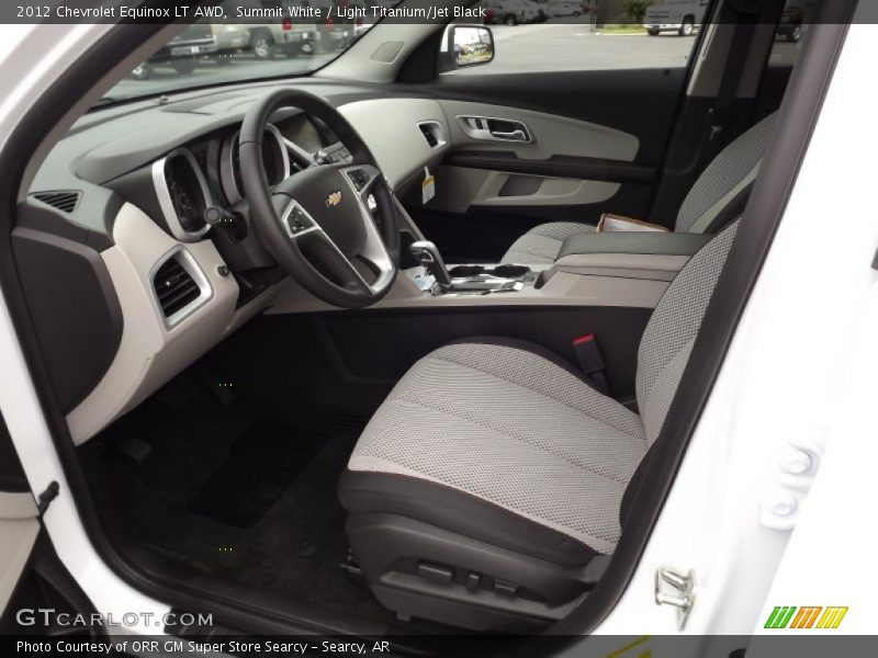  2012 Equinox LT AWD Light Titanium/Jet Black Interior