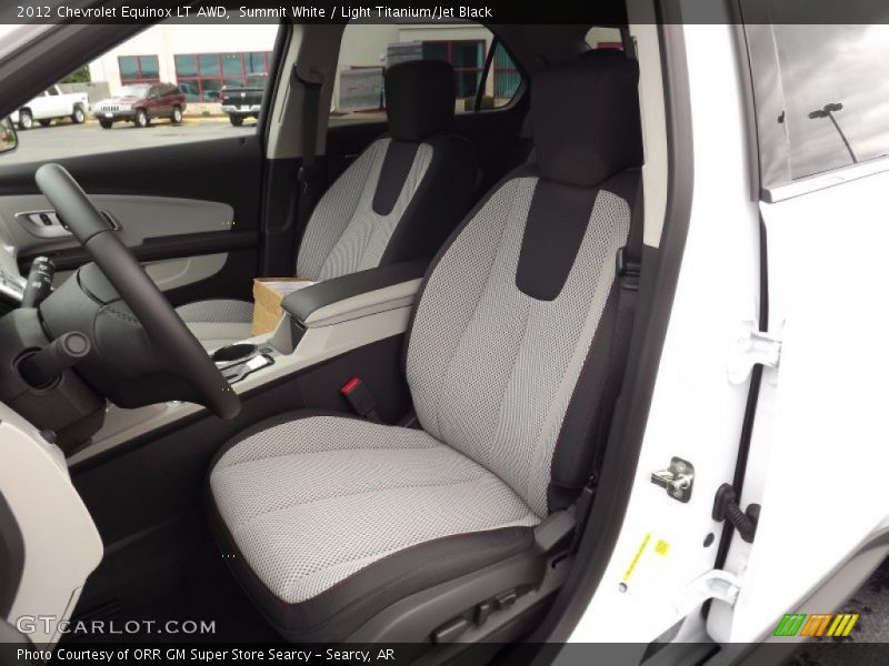  2012 Equinox LT AWD Light Titanium/Jet Black Interior