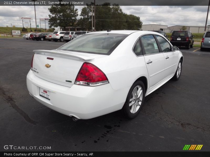 Summit White / Neutral 2012 Chevrolet Impala LTZ