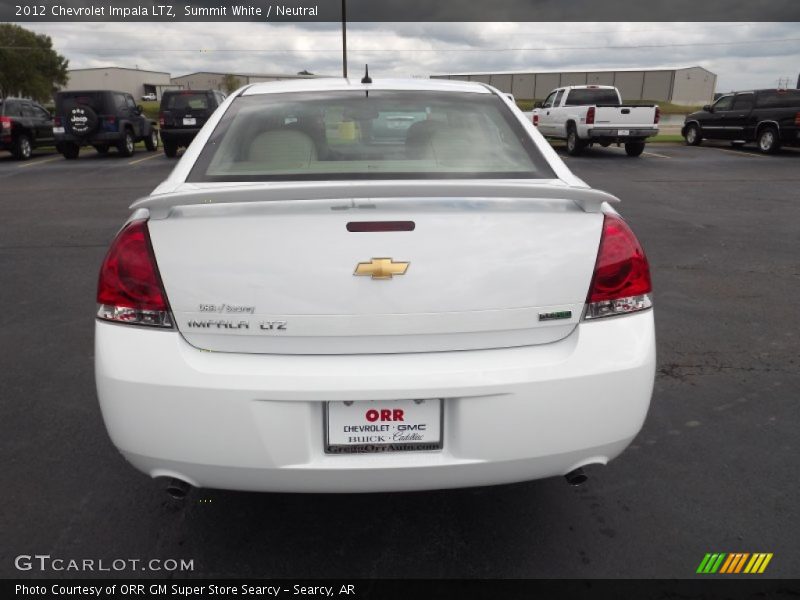 Summit White / Neutral 2012 Chevrolet Impala LTZ