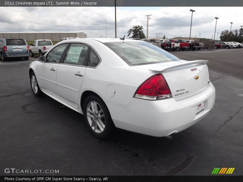 Summit White / Neutral 2012 Chevrolet Impala LTZ