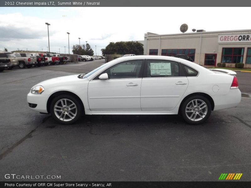 Summit White / Neutral 2012 Chevrolet Impala LTZ