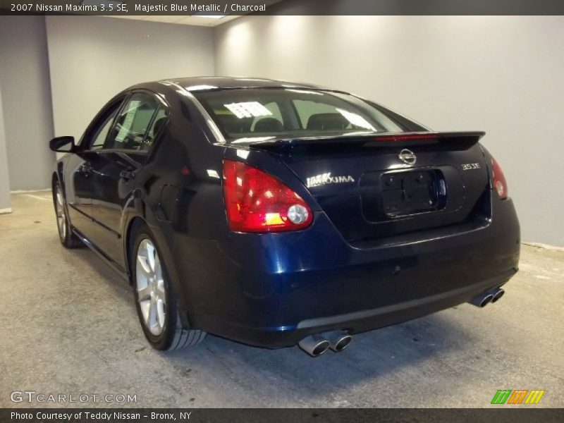 Majestic Blue Metallic / Charcoal 2007 Nissan Maxima 3.5 SE