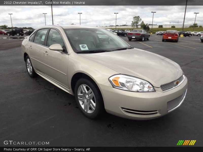 Gold Mist Metallic / Neutral 2012 Chevrolet Impala LT