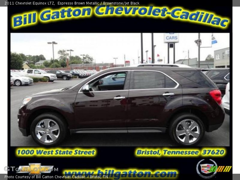 Espresso Brown Metallic / Brownstone/Jet Black 2011 Chevrolet Equinox LTZ