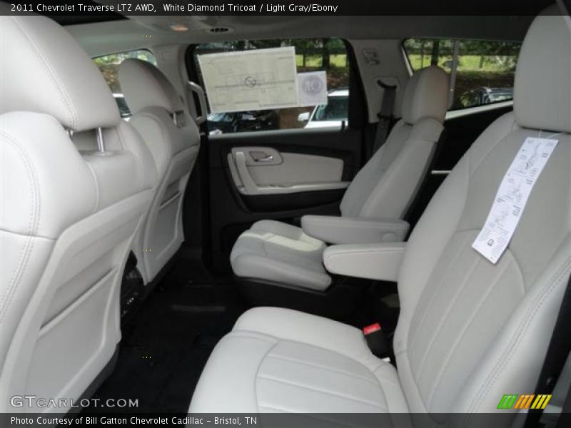 White Diamond Tricoat / Light Gray/Ebony 2011 Chevrolet Traverse LTZ AWD