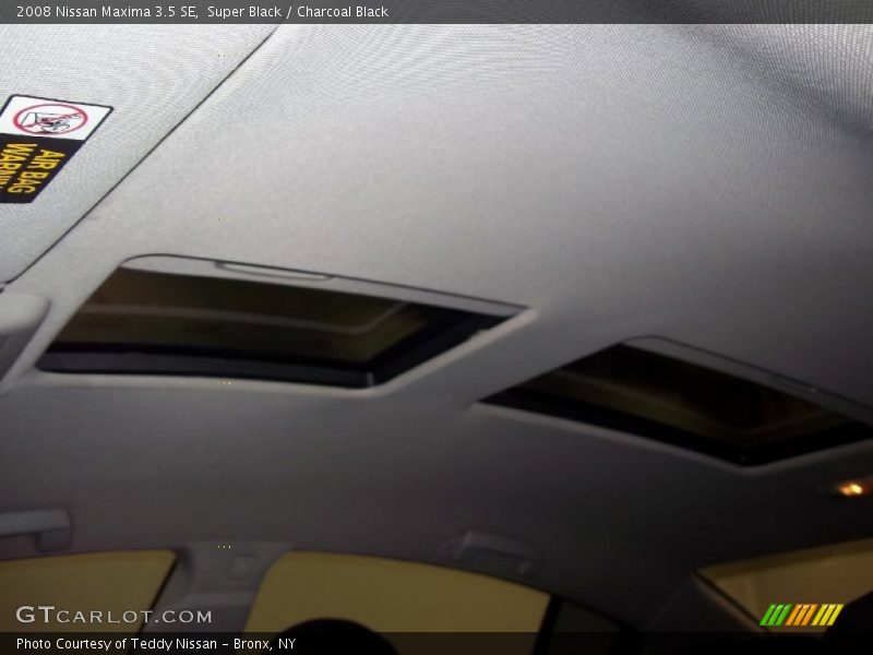 Super Black / Charcoal Black 2008 Nissan Maxima 3.5 SE