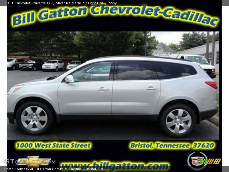 Silver Ice Metallic / Light Gray/Ebony 2011 Chevrolet Traverse LTZ