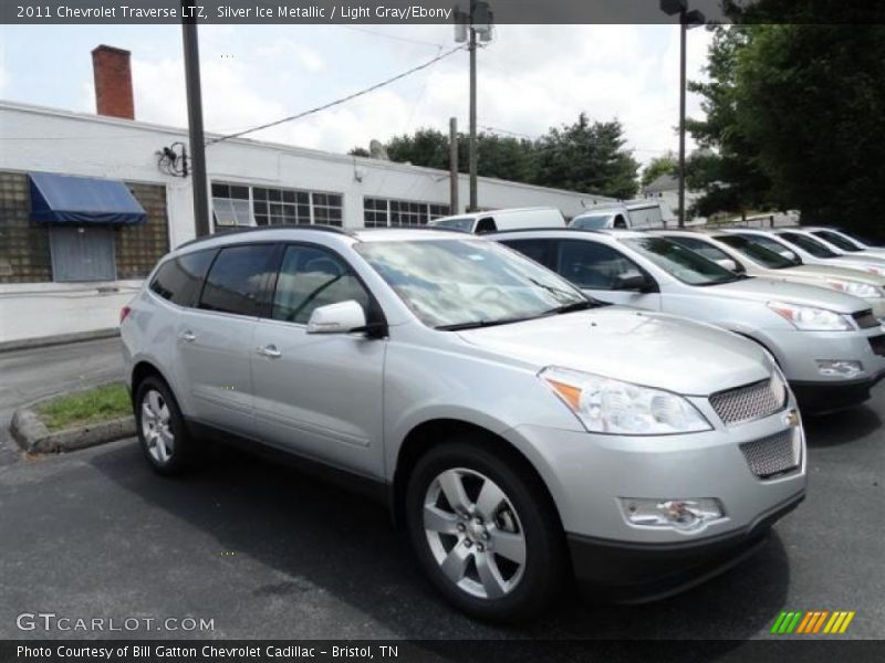 Silver Ice Metallic / Light Gray/Ebony 2011 Chevrolet Traverse LTZ