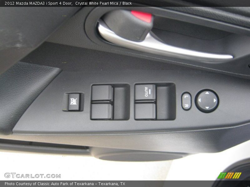 Crystal White Pearl Mica / Black 2012 Mazda MAZDA3 i Sport 4 Door