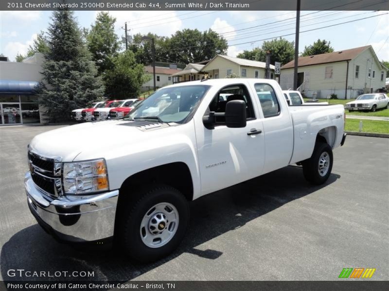 Summit White / Dark Titanium 2011 Chevrolet Silverado 2500HD Extended Cab 4x4