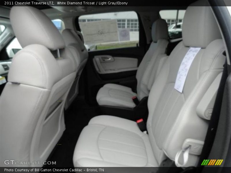 White Diamond Tricoat / Light Gray/Ebony 2011 Chevrolet Traverse LTZ