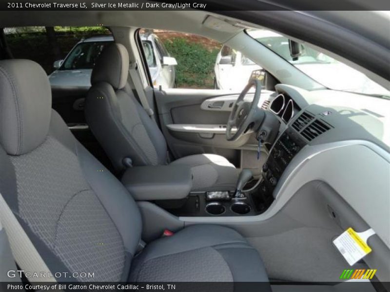 Silver Ice Metallic / Dark Gray/Light Gray 2011 Chevrolet Traverse LS