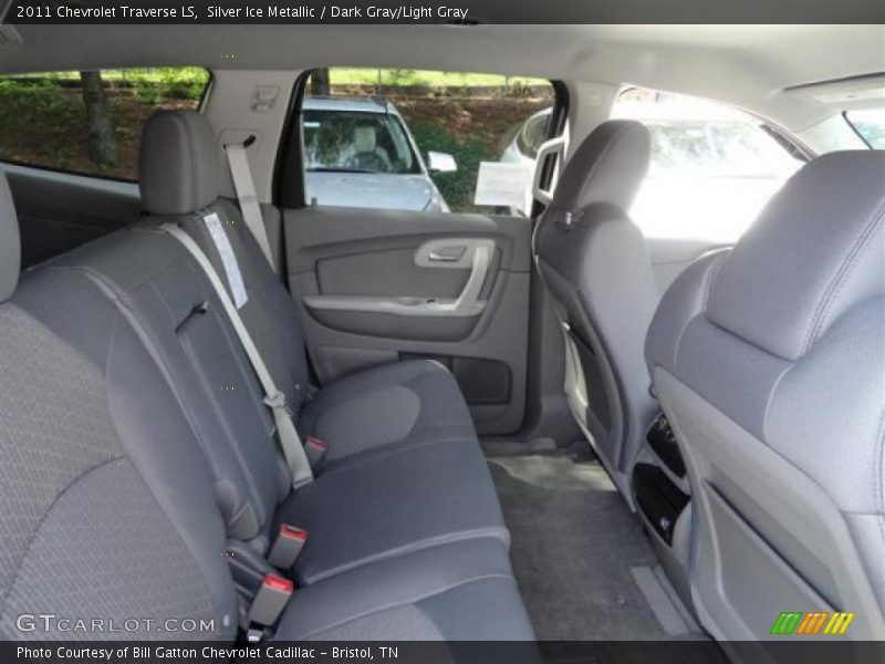 Silver Ice Metallic / Dark Gray/Light Gray 2011 Chevrolet Traverse LS