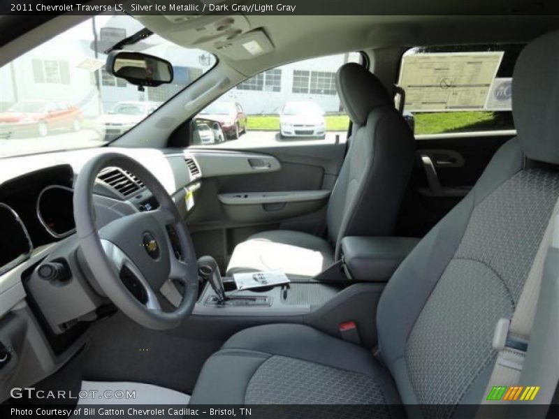 Silver Ice Metallic / Dark Gray/Light Gray 2011 Chevrolet Traverse LS