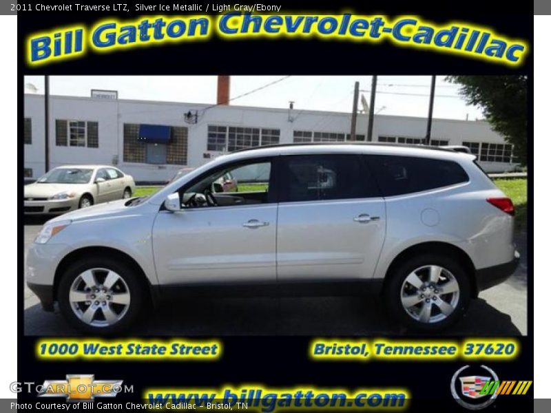 Silver Ice Metallic / Light Gray/Ebony 2011 Chevrolet Traverse LTZ