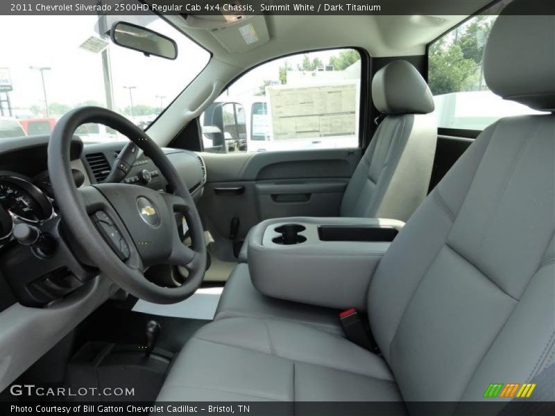 Summit White / Dark Titanium 2011 Chevrolet Silverado 2500HD Regular Cab 4x4 Chassis