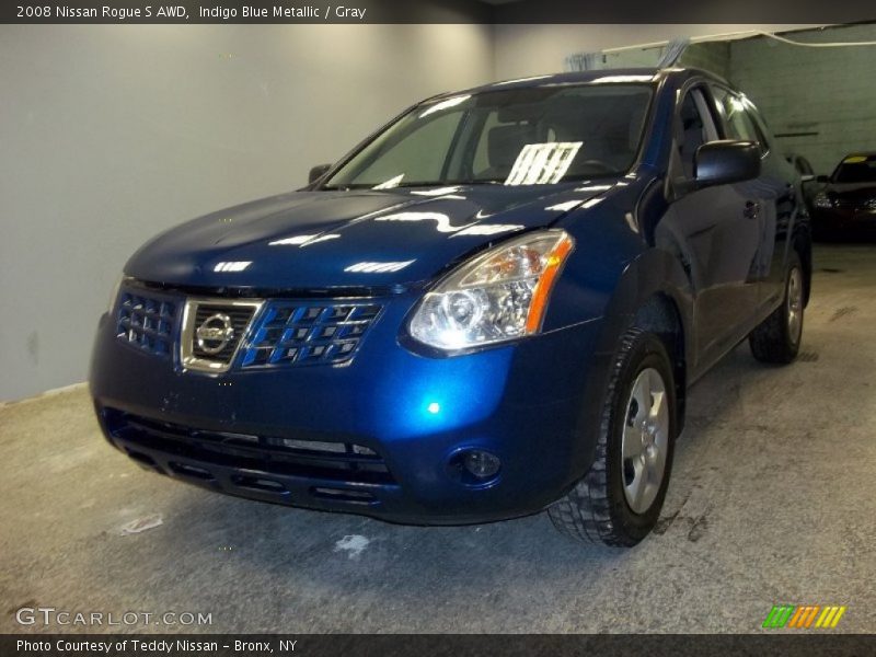 Indigo Blue Metallic / Gray 2008 Nissan Rogue S AWD