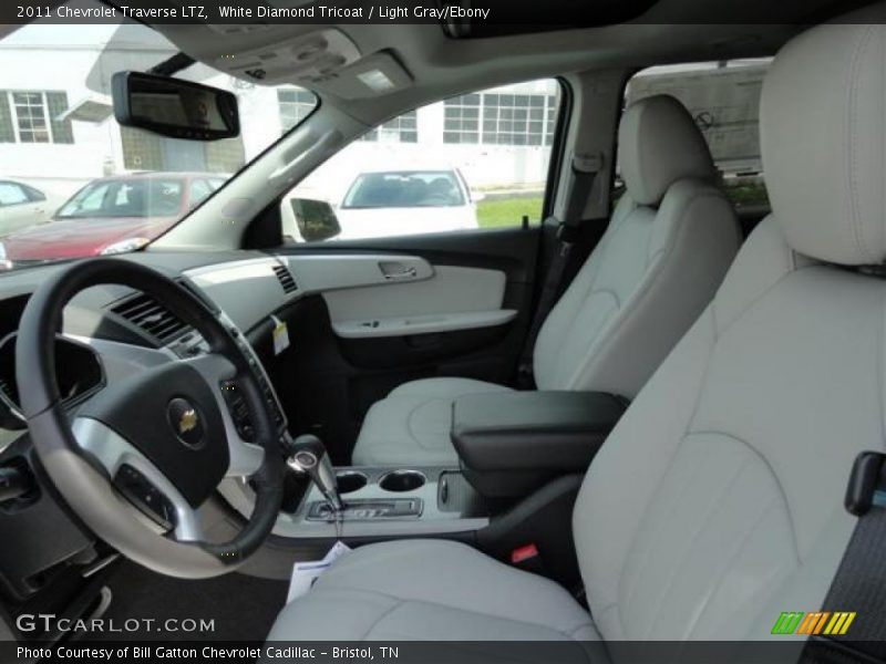 White Diamond Tricoat / Light Gray/Ebony 2011 Chevrolet Traverse LTZ