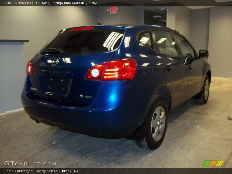 Indigo Blue Metallic / Gray 2008 Nissan Rogue S AWD