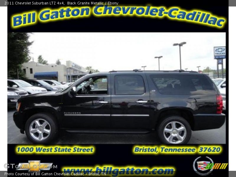 Black Granite Metallic / Ebony 2011 Chevrolet Suburban LTZ 4x4