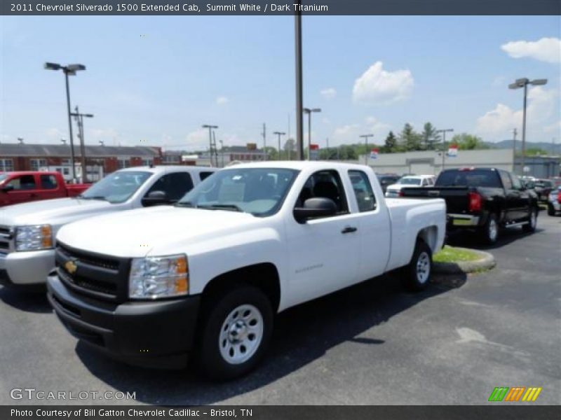 Summit White / Dark Titanium 2011 Chevrolet Silverado 1500 Extended Cab
