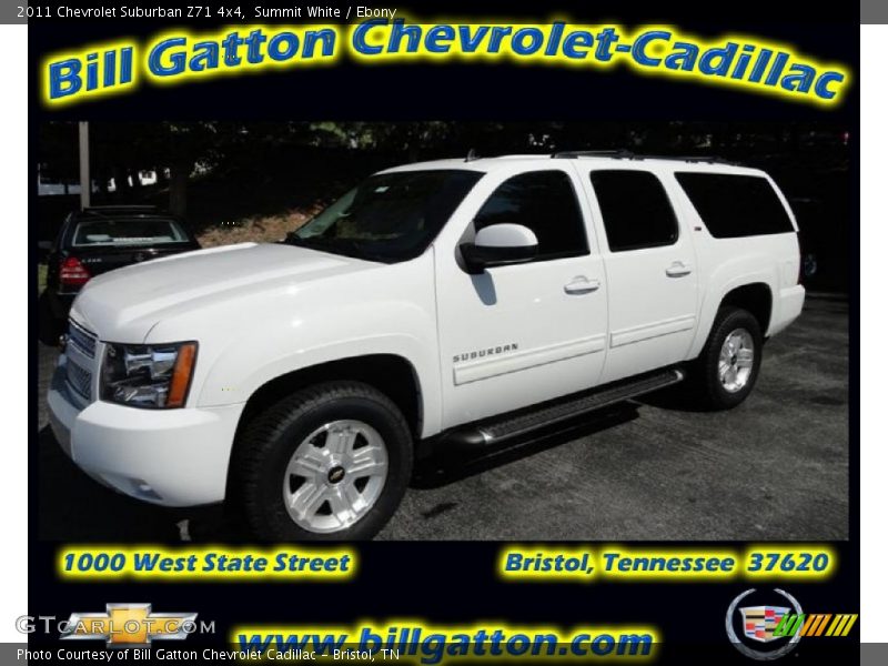 Summit White / Ebony 2011 Chevrolet Suburban Z71 4x4