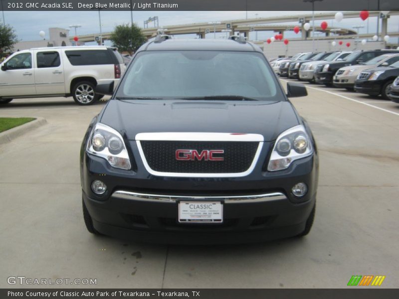 Deep Blue Metallic / Light Titanium 2012 GMC Acadia SLE