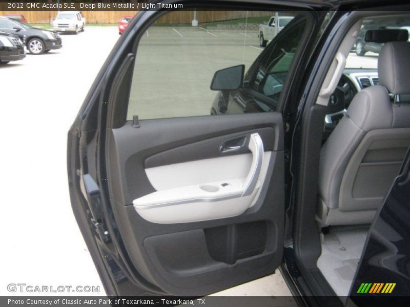 Deep Blue Metallic / Light Titanium 2012 GMC Acadia SLE