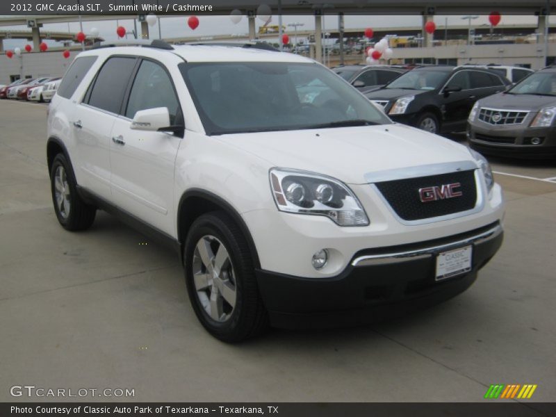 Summit White / Cashmere 2012 GMC Acadia SLT