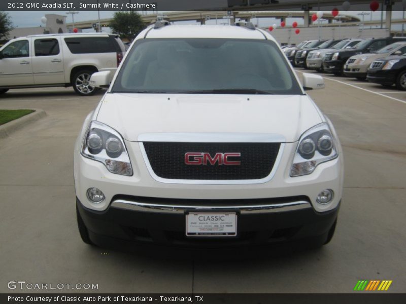 Summit White / Cashmere 2012 GMC Acadia SLT